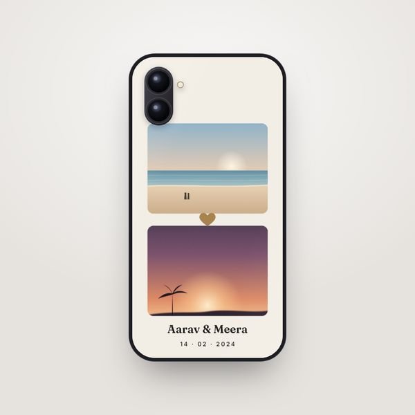 Couple Photo Case for Apple iPhone 16 Plus