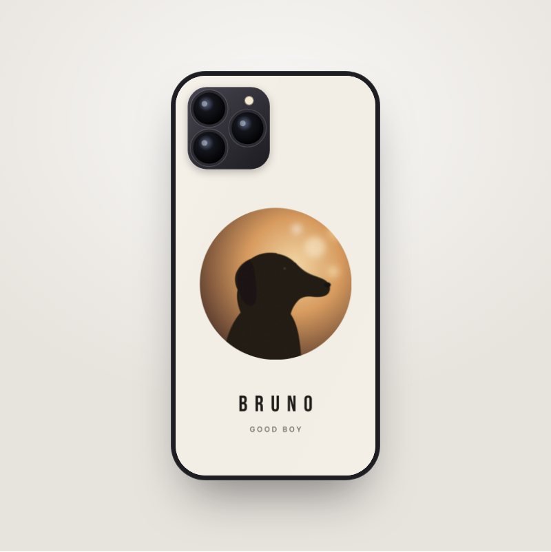 Minimal Pet Portrait phone case