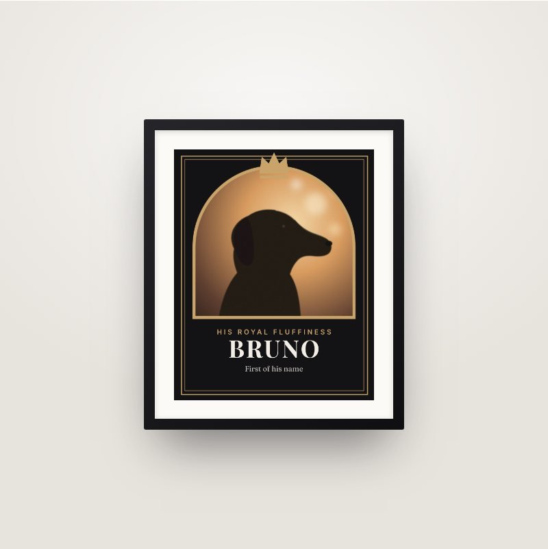 Royal Pet Portrait Frame