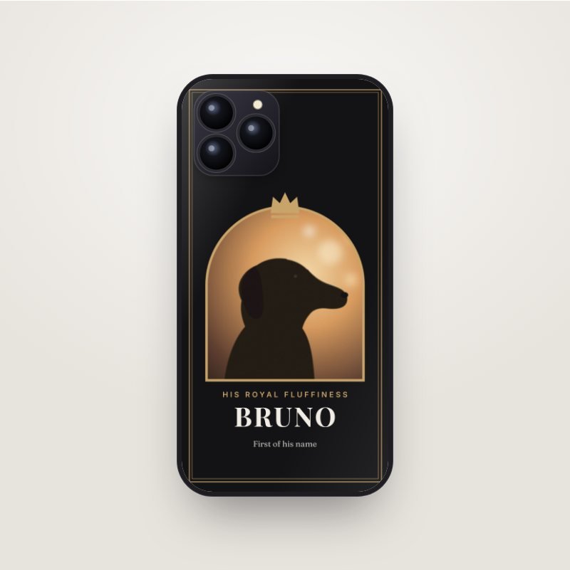 Royal Pet Portrait phone case