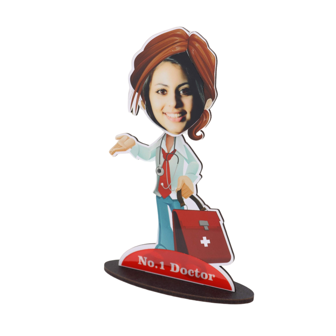 Lady Doctor - Fun Cut Out with Shaking Head