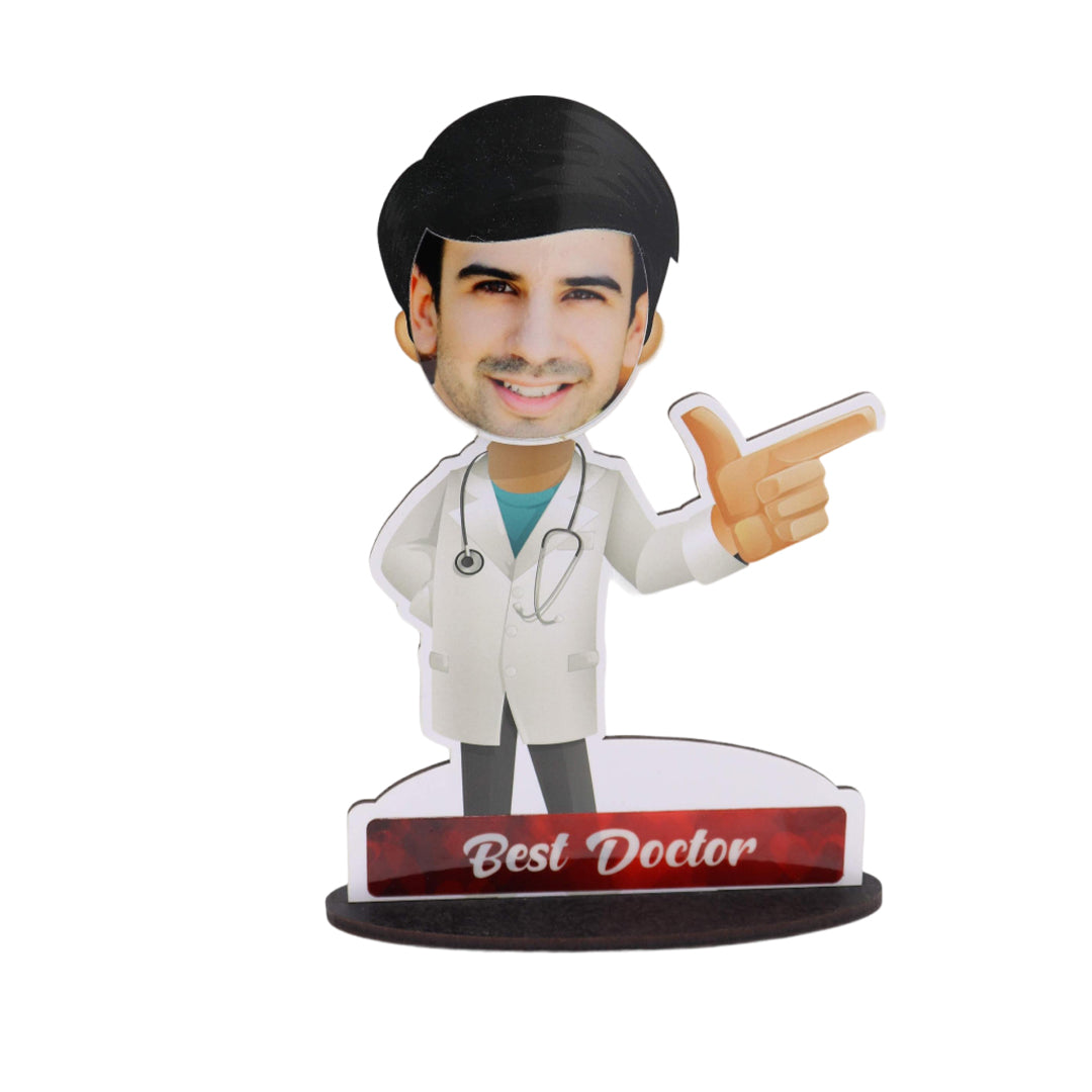 Male Doctor - Fun Cut Out with Shaking Head
