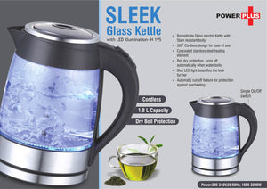 Boil in Style with Our Sleek Glass Kettle with LED Illumination