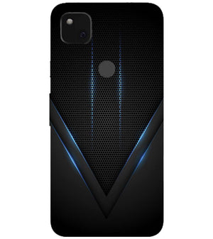 A0114-Black and Blue Back Cover for Google Pixel 4a
