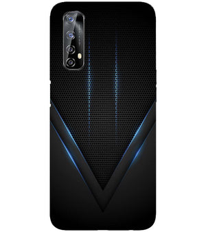 A0114-Black and Blue Back Cover for Realme 7