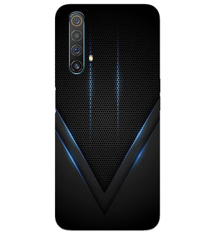 A0114-Black and Blue Back Cover for Realme X3