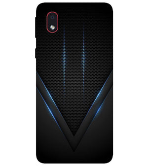 A0114-Black and Blue Back Cover for Samsung Galaxy M01 Core