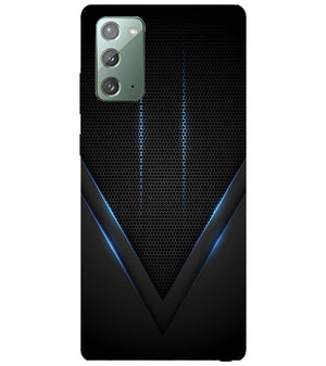 A0114-Black and Blue Back Cover for Samsung Galaxy Note20