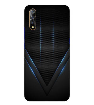 A0114-Black and Blue Back Cover for Vivo S1