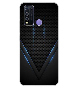 A0114-Black and Blue Back Cover for Vivo Y50