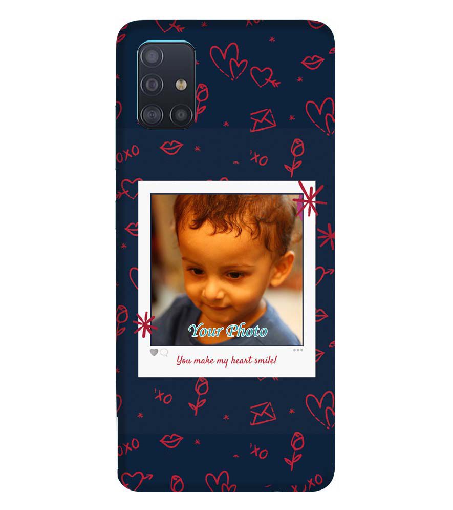A0503-Heart Smiles Back Cover for Samsung Galaxy A51