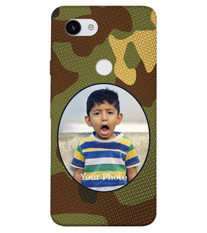 A0506-Camouflage Photo Back Cover for Google Pixel 3a