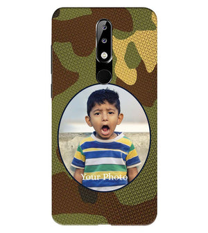 A0506-Camouflage Photo Back Cover for Nokia 5.1 Plus (Nokia X5)