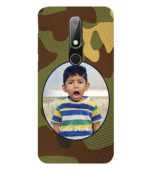 A0506-Camouflage Photo Back Cover for Nokia 6.1 (2018)