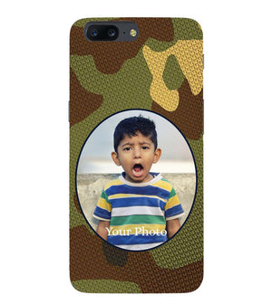 A0506-Camouflage Photo Back Cover for OnePlus 5