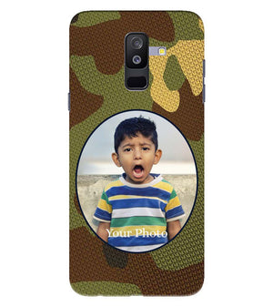 A0506-Camouflage Photo Back Cover for Samsung Galaxy A6 Plus