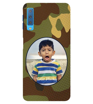 A0506-Camouflage Photo Back Cover for Samsung Galaxy A7 (2018)