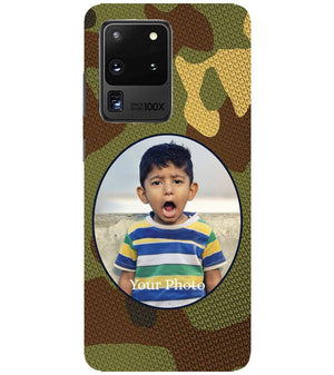 A0506-Camouflage Photo Back Cover for Samsung Galaxy S20 Ultra 5G