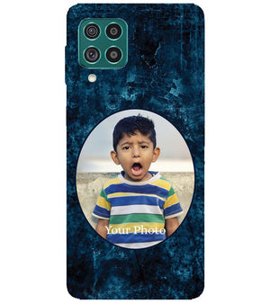 A0508-Photo on Blue Back Cover for Samsung Galaxy F62