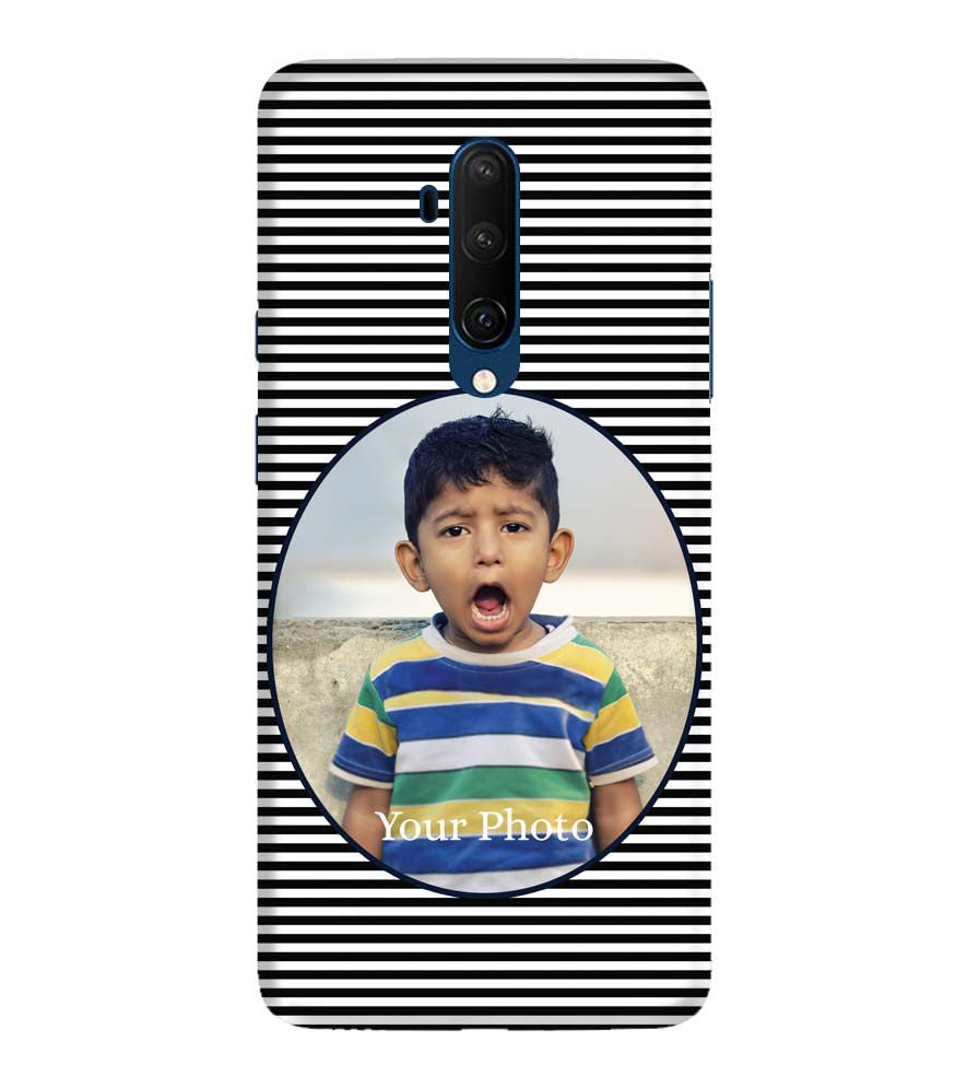 A0509-Stripes and Photo Back Cover for OnePlus 7T Pro