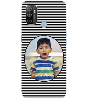 A0509-Stripes and Photo Back Cover for Oppo A53s