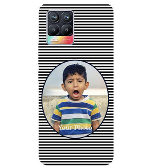 A0509-Stripes and Photo Back Cover for Realme 8