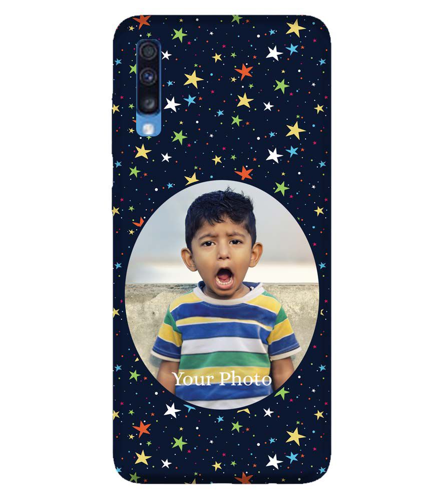 A0510-Stars and Photo Back Cover for Samsung Galaxy A70