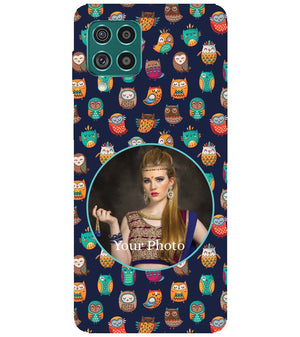 A0512-Owly Pattern Photo Back Cover for Samsung Galaxy F62