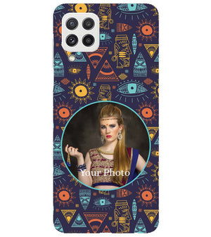 A0513-Traditional Pattern Photo Back Cover for Samsung Galaxy A22