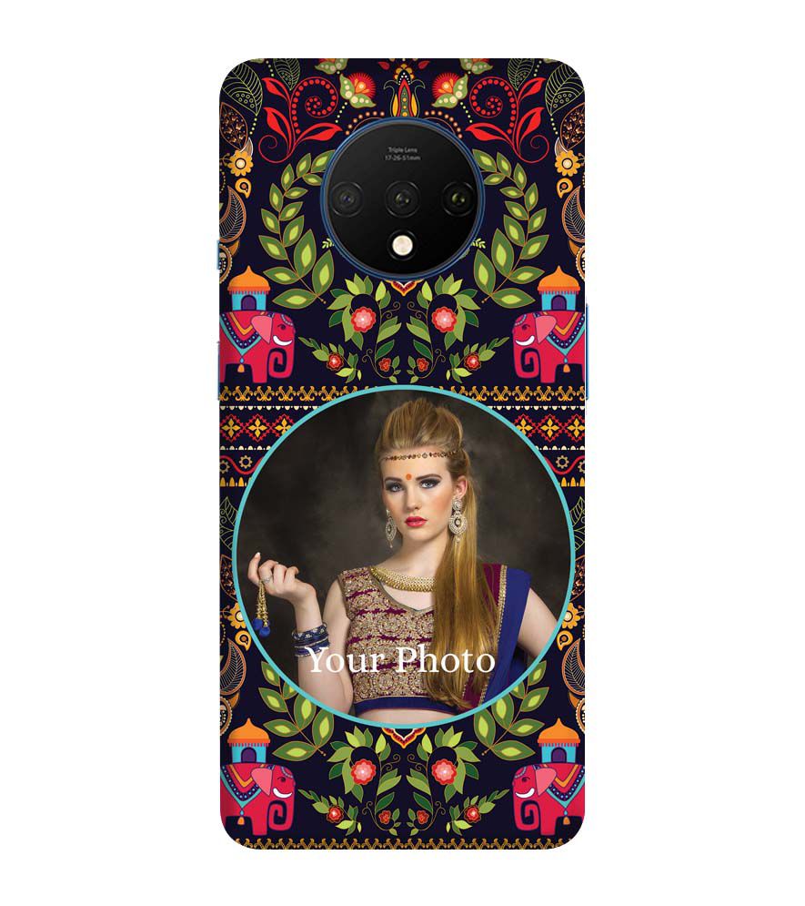 A0514-Mughal Pattern Photo Back Cover for OnePlus 7T