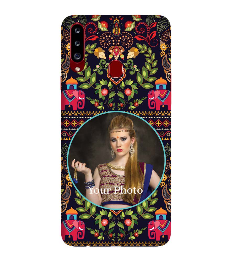 A0514-Mughal Pattern Photo Back Cover for Samsung Galaxy A20s