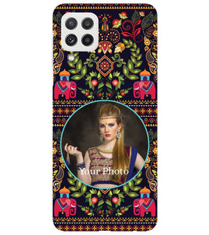 A0514-Mughal Pattern Photo Back Cover for Samsung Galaxy A22