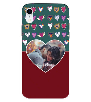 A0516-Hearts Photo Back Cover for Apple iPhone XR