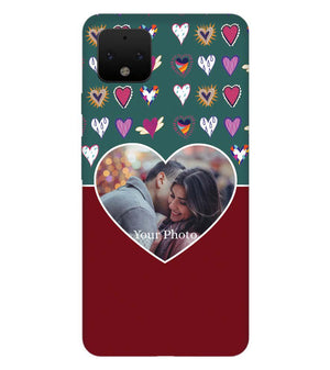 A0516-Hearts Photo Back Cover for Google Pixel 4