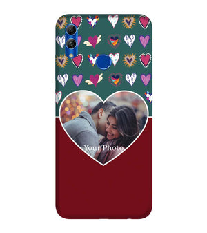 A0516-Hearts Photo Back Cover for Honor 10 Lite