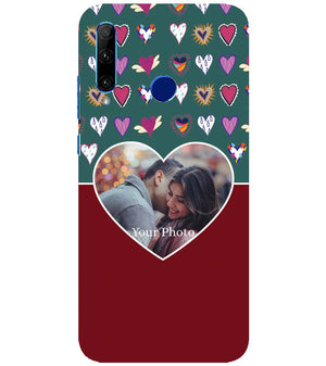 A0516-Hearts Photo Back Cover for Honor 20 Lite