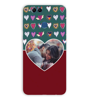A0516-Hearts Photo Back Cover for Huawei Honor 7X