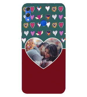 A0516-Hearts Photo Back Cover for Huawei Honor 8X