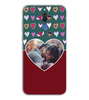 A0516-Hearts Photo Back Cover for Huawei Honor 9i
