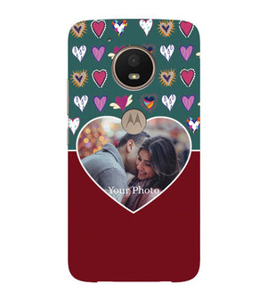 A0516-Hearts Photo Back Cover for Motorola Moto E4 Plus