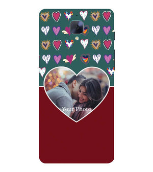 A0516-Hearts Photo Back Cover for OnePlus 3 and OnePlus 3T