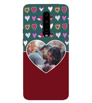 A0516-Hearts Photo Back Cover for OnePlus 7
