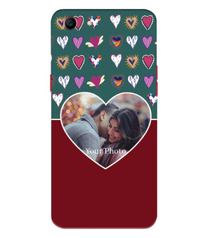 A0516-Hearts Photo Back Cover for Oppo A1