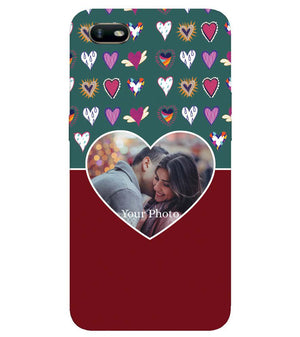 A0516-Hearts Photo Back Cover for Oppo A1k