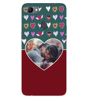 A0516-Hearts Photo Back Cover for Oppo F5 and Oppo F5 Youth