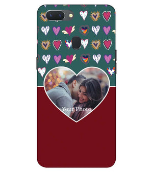 A0516-Hearts Photo Back Cover for Oppo Realme 2