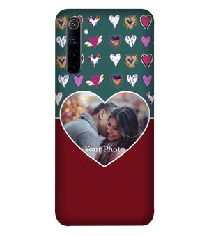 A0516-Hearts Photo Back Cover for Realme 6