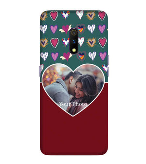 A0516-Hearts Photo Back Cover for Realme X
