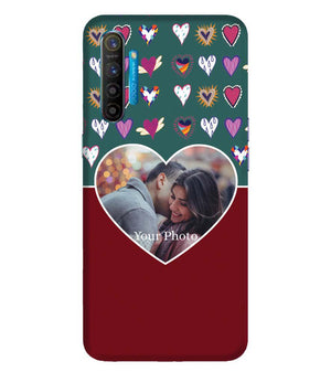 A0516-Hearts Photo Back Cover for Realme XT