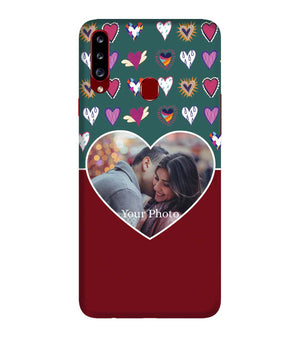 A0516-Hearts Photo Back Cover for Samsung Galaxy A20s